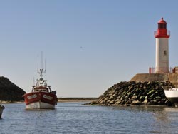 Le port de La Cotinière en bateau